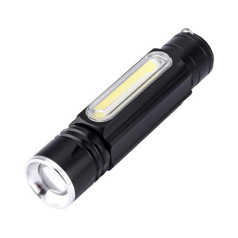 retractable rotating magnetic rechargeable portable USB battery powered COB LED handheld work flashlight with hook for mechanics