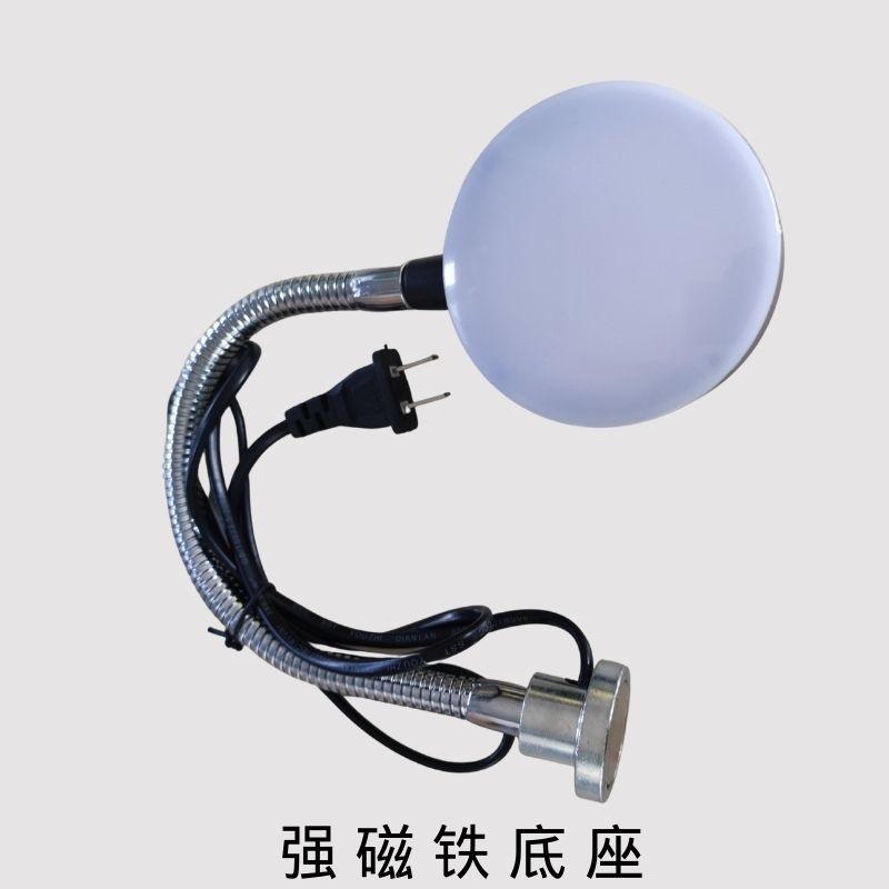 waterproof rotating corded bright 24V white flexible gooseneck LED machine light with magnetic base for workbench