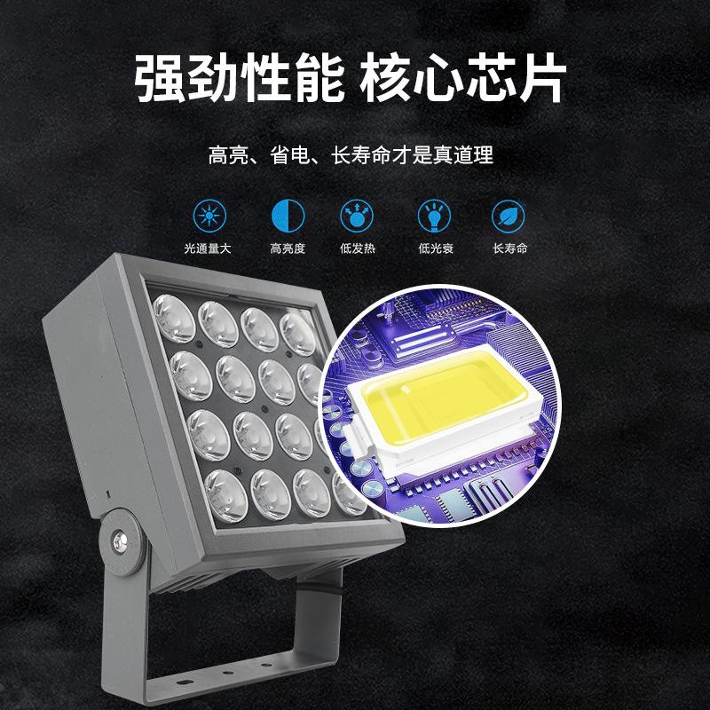 outdoor waterproof rotating corded bright 24W 24V white and yellow LED flood light