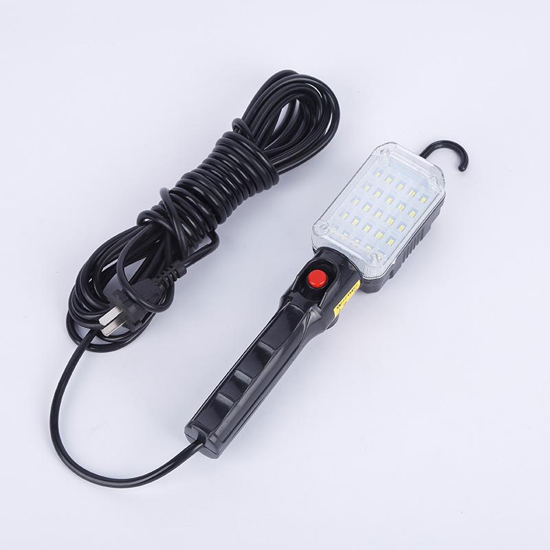 heavy duty waterproof corded portable 3000 Lumen 30W white handheld LED trouble light with magnetic base for garage