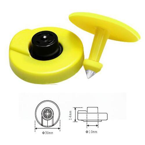 UHF RFID animal ear tag with temperature sensor