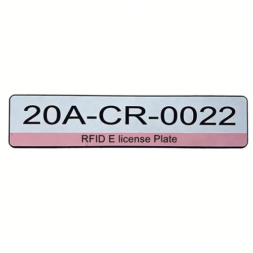 RFID license plate for vehicle access control