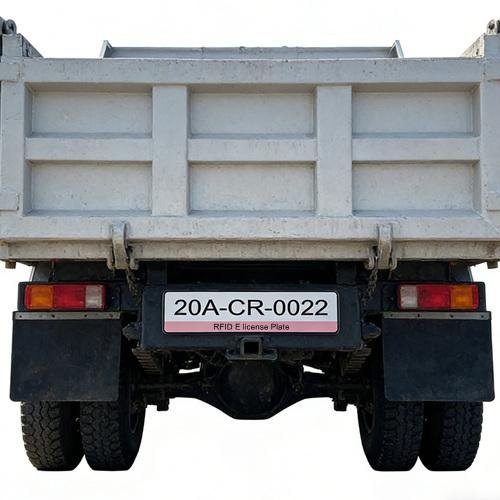 RFID license plate for vehicle access control