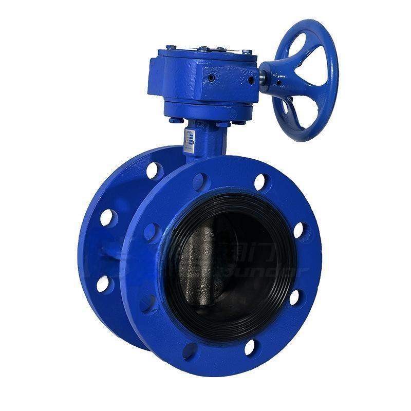 16" cast steel flanged butterfly valve