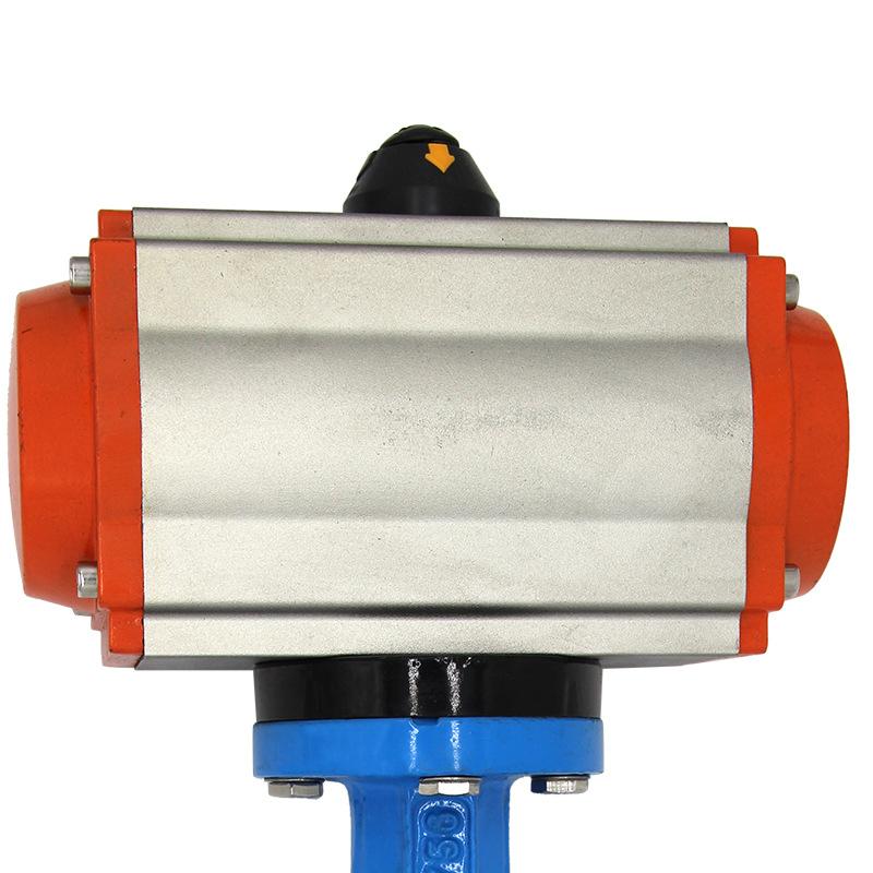 2-1/2" pneumatic wafer butterfly valve