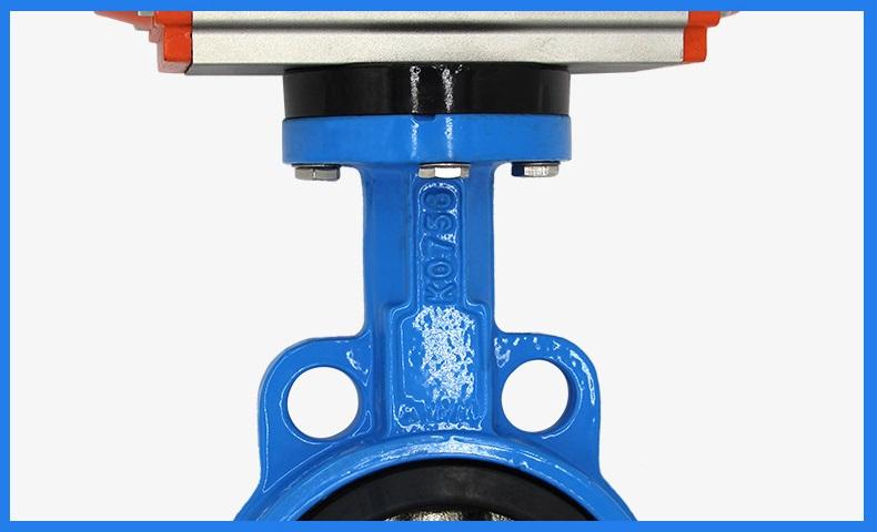 12" ductile iron wafer butterfly valve