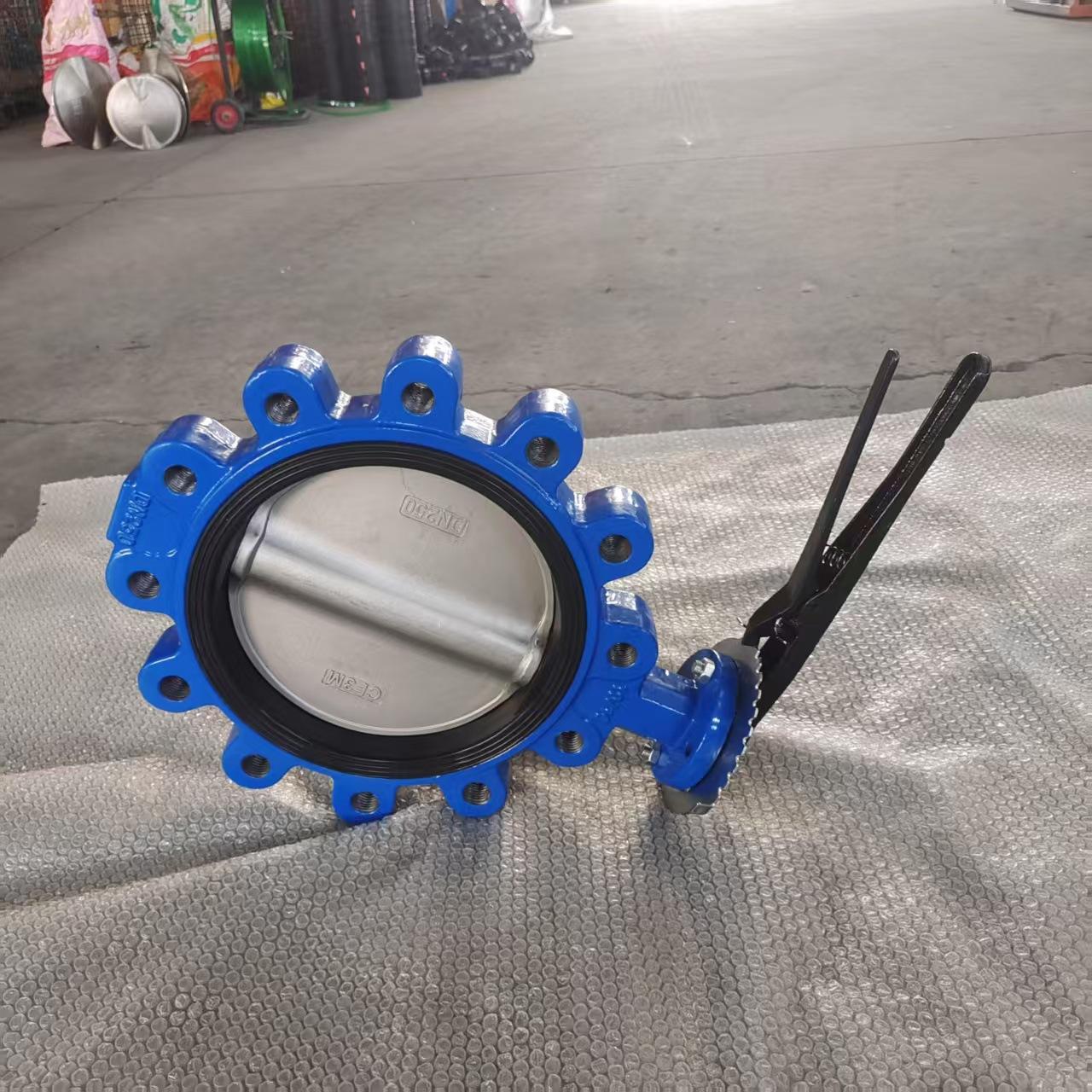 4" lever operated lug butterfly valve