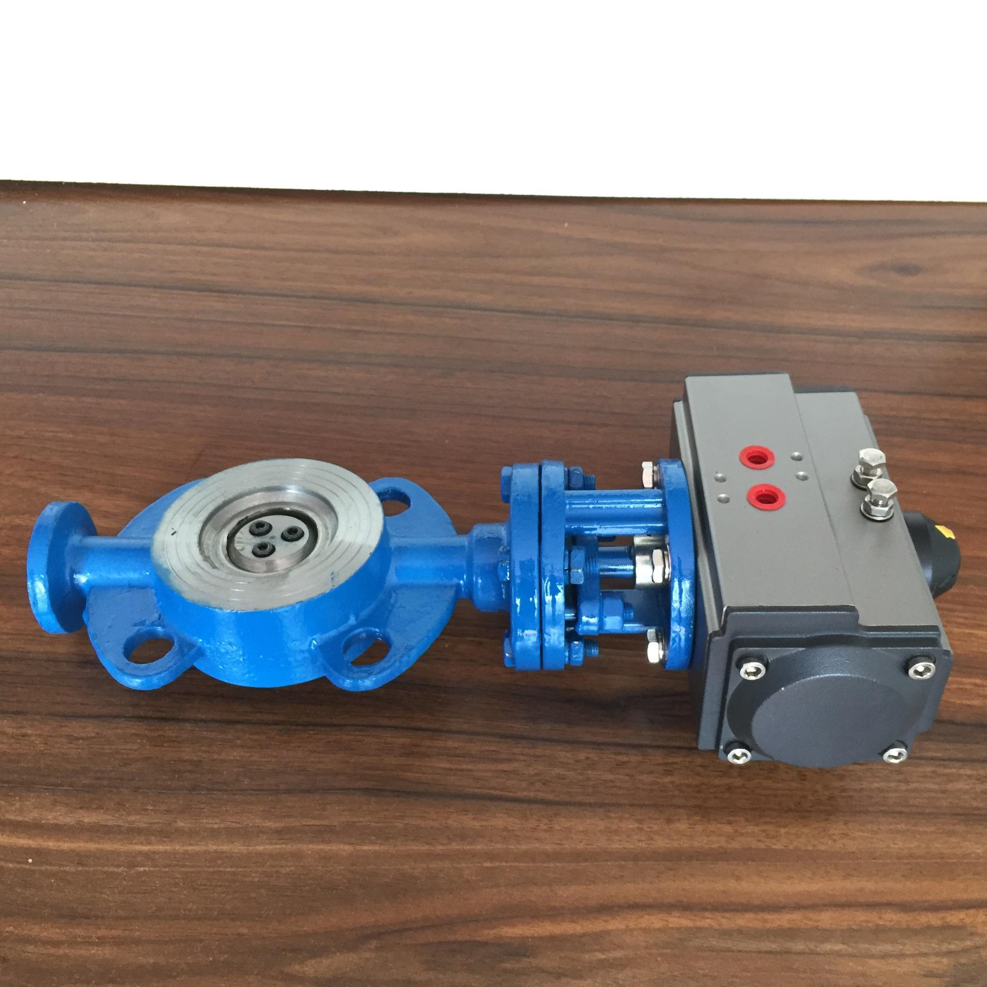 3" carbon steel pneumatic wafer butterfly valve