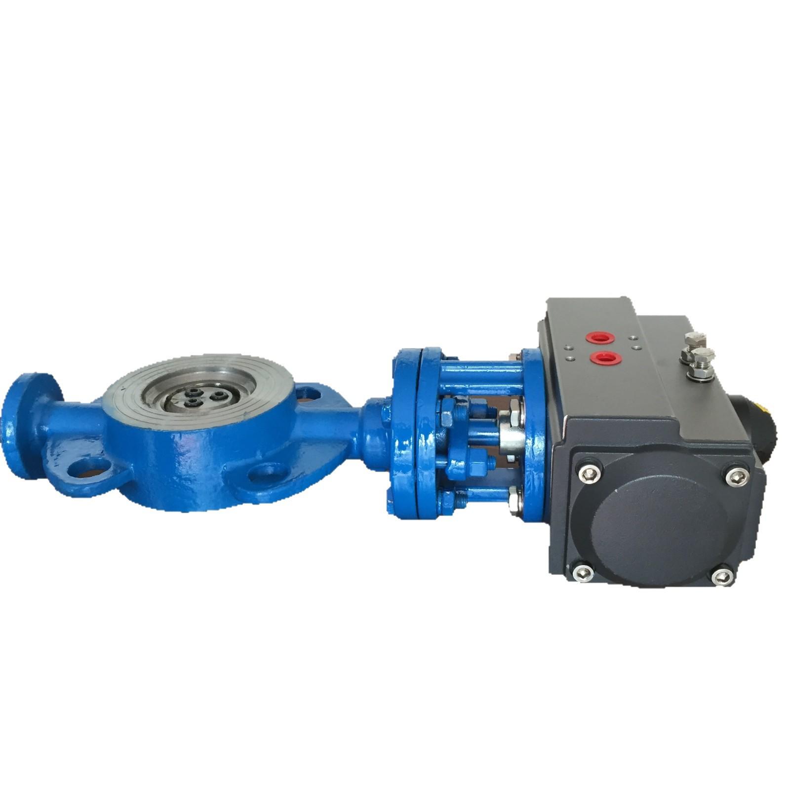 5" stainless steel pneumatic wafer butterfly valve
