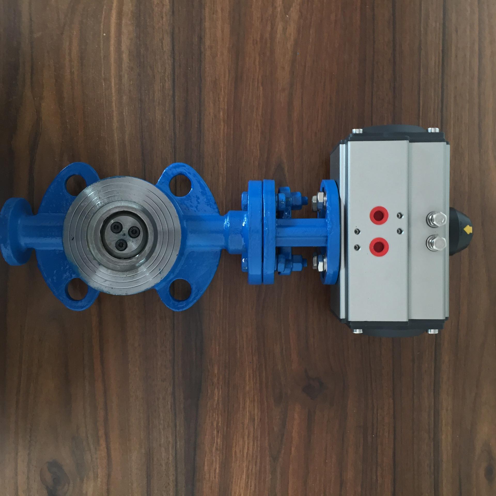 16" triple offset pneumatic wafer butterfly valve