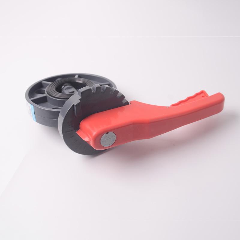 6" lever operated PVC wafer butterfly valve