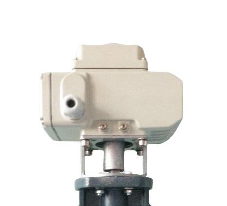 4" PVC electric wafer butterfly valve