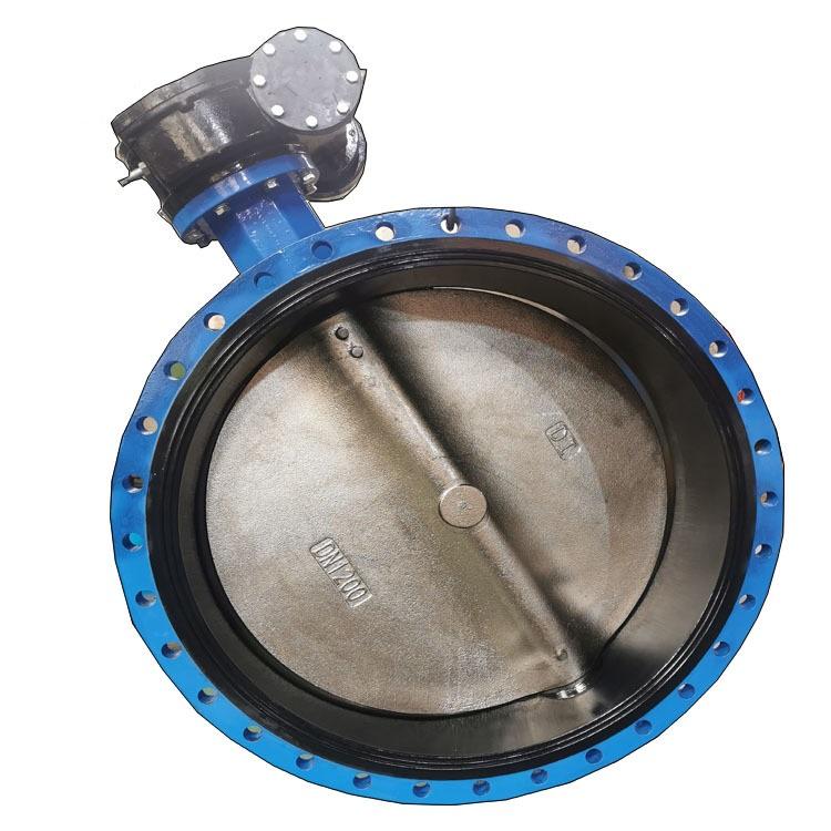 30" ductile iron worm gear operated flanged butterfly valve