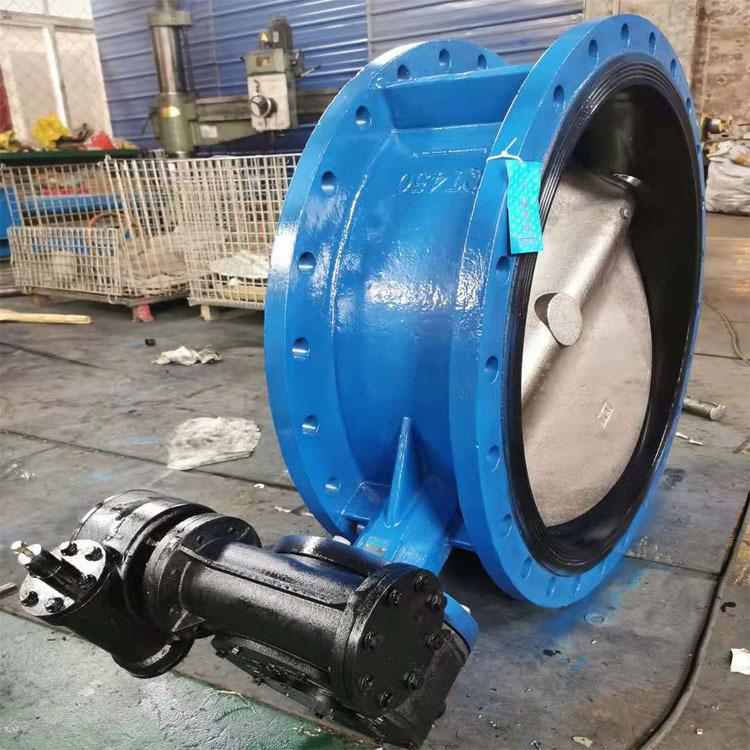 32" ductile iron worm gear operated flanged butterfly valve