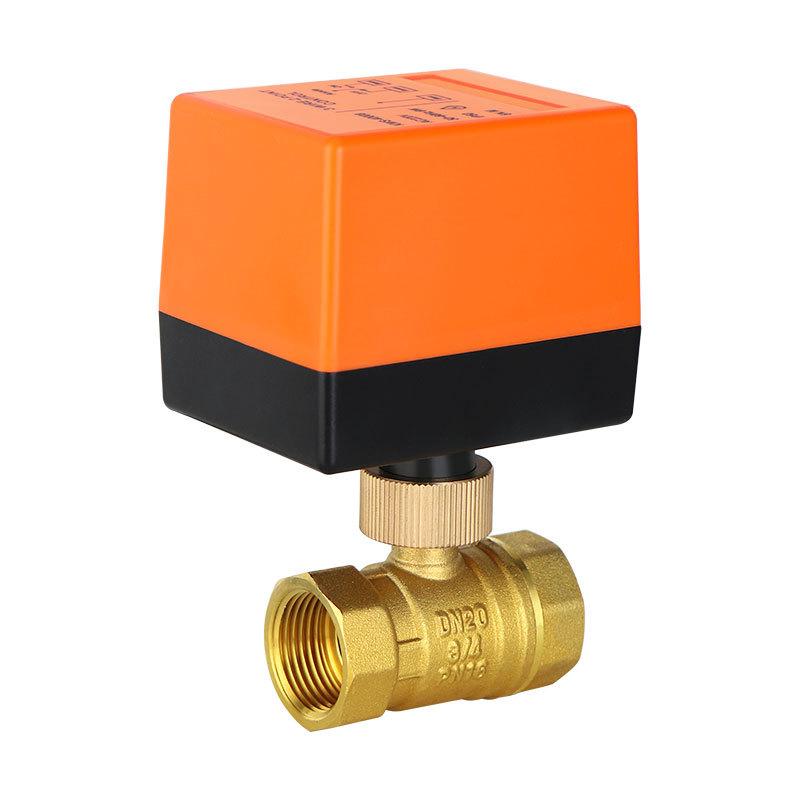 1/2" electric NPT threaded brass ball valve