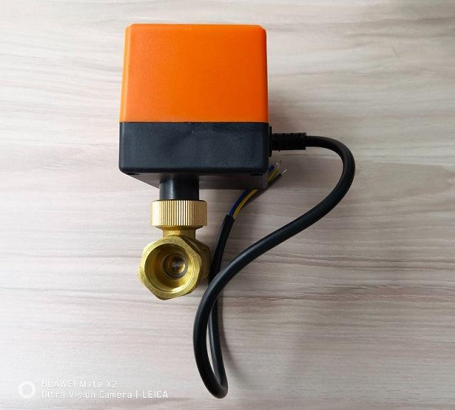 1-1/2" electric NPT threaded brass ball valve