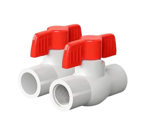 1-1/2" socket PVC ball valve